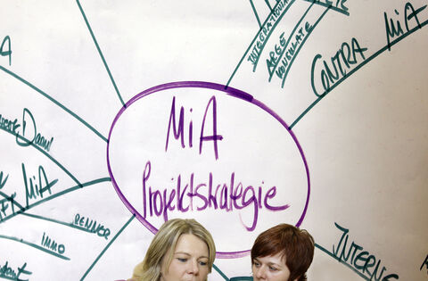 Inge Starzmann (links) und Vicky Donabauer entwickelten MiA ehrenamtlich.Foto: Jean-Luc Jacques