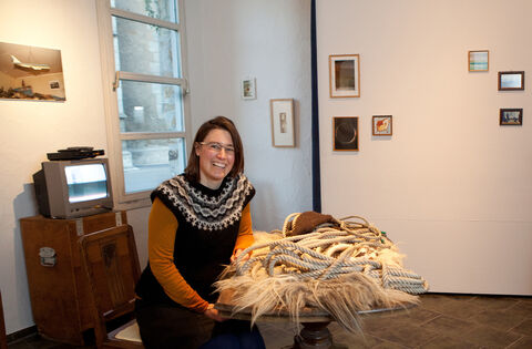 Ausstellungserffnung Kornhaus, Knstlerin Julia Wenz; Ausstellung Islandtief; Veranstalter Kunstbeirat und vhs-Kulturring
