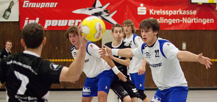 Handball VfL Kirchheim gegen HSG Wangen/Börtlingen; Spieler 22 Florian Schicht
