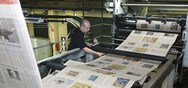 Teckbote - Druckerei - Zeitung - in der Bohnau - Serie Nachtarbeiter