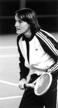 Tennis Gerda Sigel TEC Weissenhof Stuttgart 1981 (hier beim Kirchheimer Advetns-Doppelturnier)