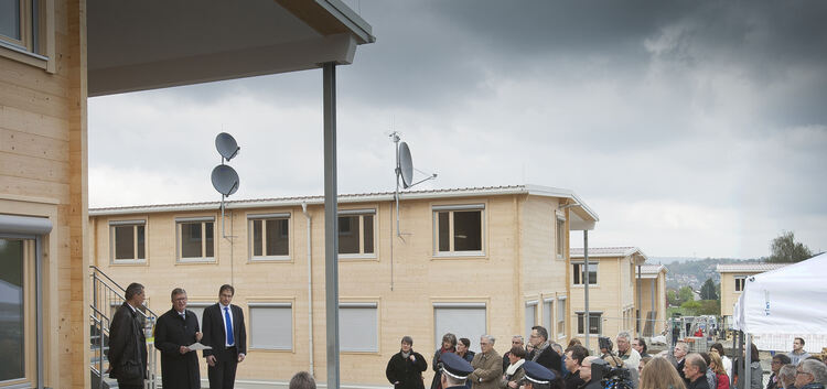 Die größte neue Asylbewerberunterkunft in Hochdorf (240 Personen) steht kurz vor der Belegung