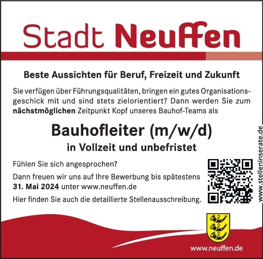2244856 Neuffen Bauhofleiter