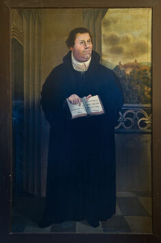 Luther, wie ihn Johann Michael Holder gemalt hat.Foto: Klaus Holzhäuser