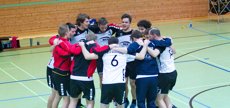 Freudentänzchen nach Saisonende: Die SG-Volleyballer nehmen als Landesligazweiter an der Aufstiegsrelegation zur Oberliga teil.