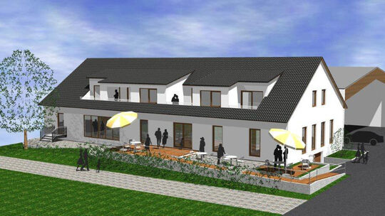 Neidlingen bei Hepperle, Baubeginn fr ein gro§es Gstehaus - Gartenstrasse 3