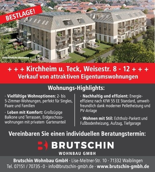 +++Kirchheim u.Teck, Weisestr.8 -12 +++