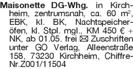 Maisonette DG-Whg. in Kir