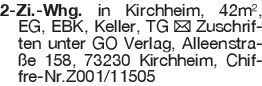 2-Zi.-Whg. in Kirchheim,