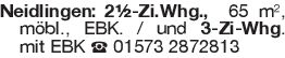 Neidlingen: 2½-Zi.Whg.,