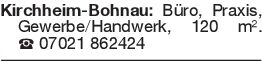 Kirchheim-Bohnau: Büro, P
