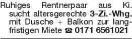 Ruhiges Rentnerpaar aus K