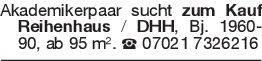 Akademikerpaar sucht zum