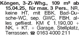 Köngen, 3-Zi-Whg., 109 m²