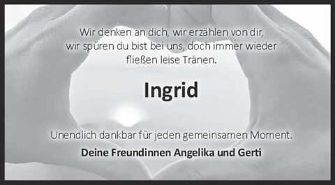 Nachruf Ingrid Berlet