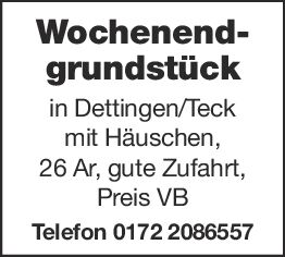 Wochenendgrundstück