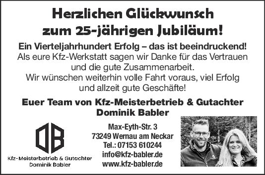 25 Jahre Elektroservice Schulz