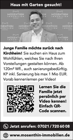 Haus mit Garten gesucht