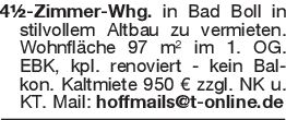 4½-Zimmer-Whg. in Bad Bol