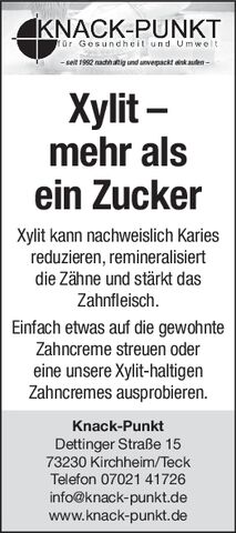 Xylit - mehr als ein Zucker
