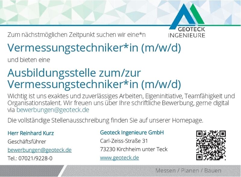 Vermessungstechniker