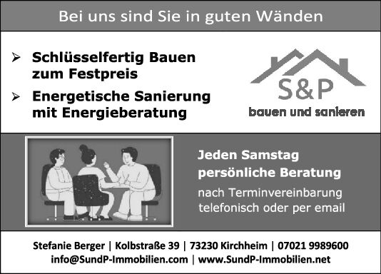 Bei uns sind Sie in guten Wänden