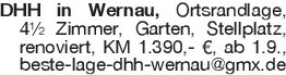 DHH in Wernau, Ortsrandla