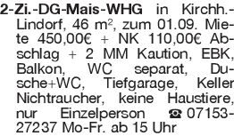 2-Zi.-DG-Mais-WHG in Kirc