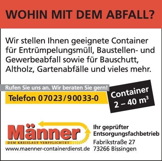 Wohin mit dem Abfall