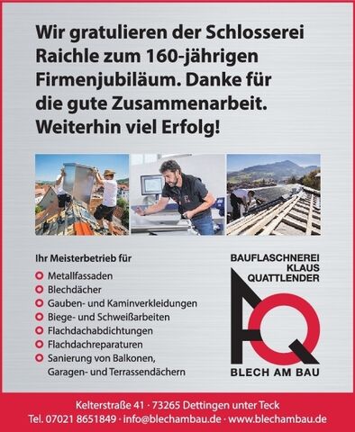 Wir gratulieren Schloss. Raichle