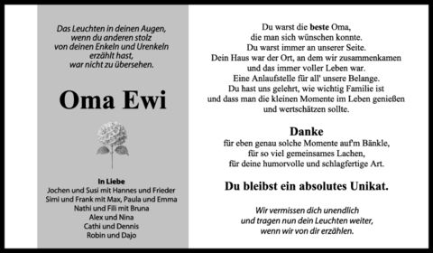 Nachruf Hedwig Kapp
