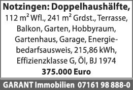Notzingen Doppelhaushälfte