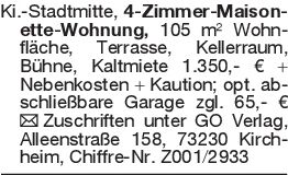 Ki.-Stadtmitte, 4-Zimmer-