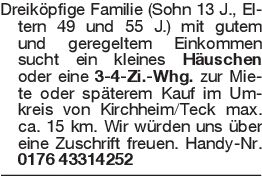 Dreiköpfige Familie (Sohn