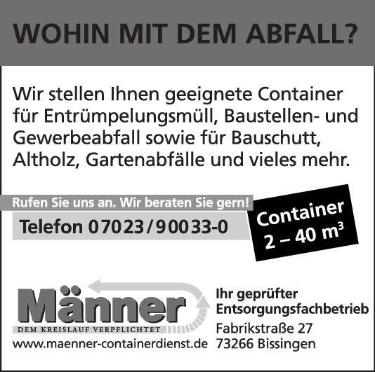 Wohin mit dem Abfall