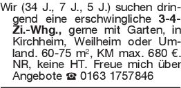 Wir (34 J., 7 J., 5 J.) s