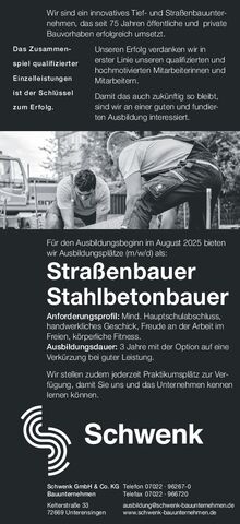 Straßenbauer Stahlbetonbauer