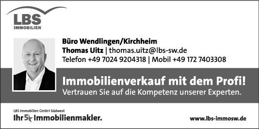 Immobilienverkauf mit dem Profi!
