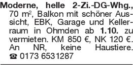Moderne, helle 2-Zi.-DG-W
