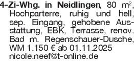 4-Zi-Whg. in Neidlingen,