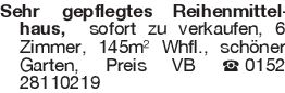 Sehr gepflegtes Reihenmit
