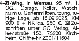 4-Zi-Whg. in Wernau, 95 m