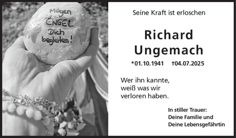 Trauer Richard Ungemach