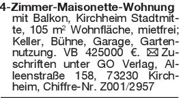 4-Zimmer-Maisonette-Wohnu