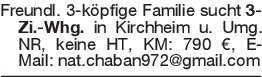 Freundl. 3-köpfige Famili