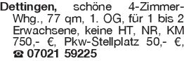 Dettingen, schöne 4-ZiWhg