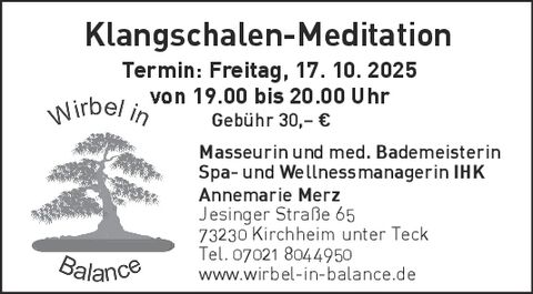 SVÖ Klangschalen Meditation