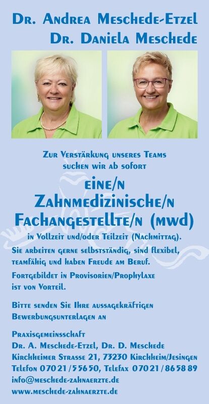 Zahnmed. Fachangestellte
