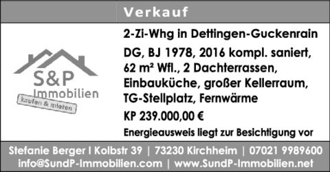 2-Zi.-Whg in Dettingen