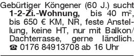 Gebürtiger Köngener (60 J